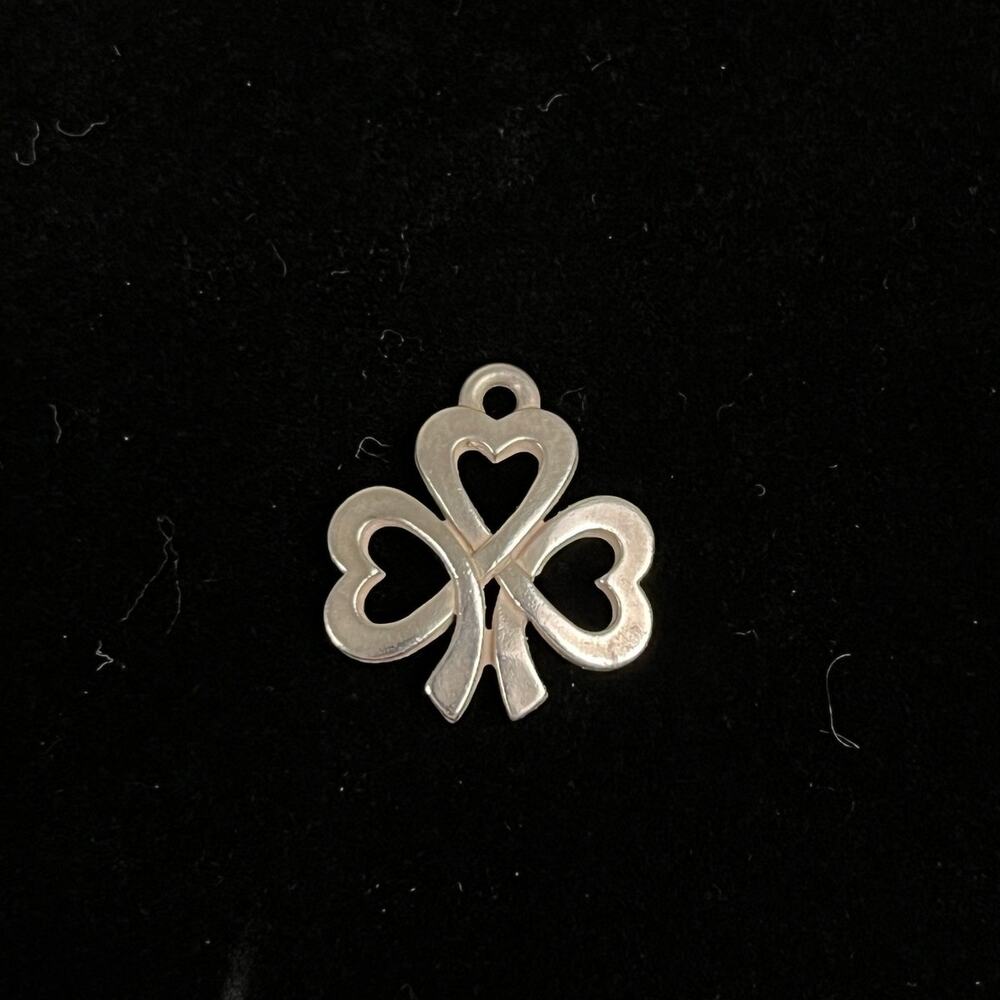 James Avery Sterling Silver Shamrock of Hearts Clover Charm AVERY STER
